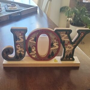 Light Up Festive JOY Holiday Decoration